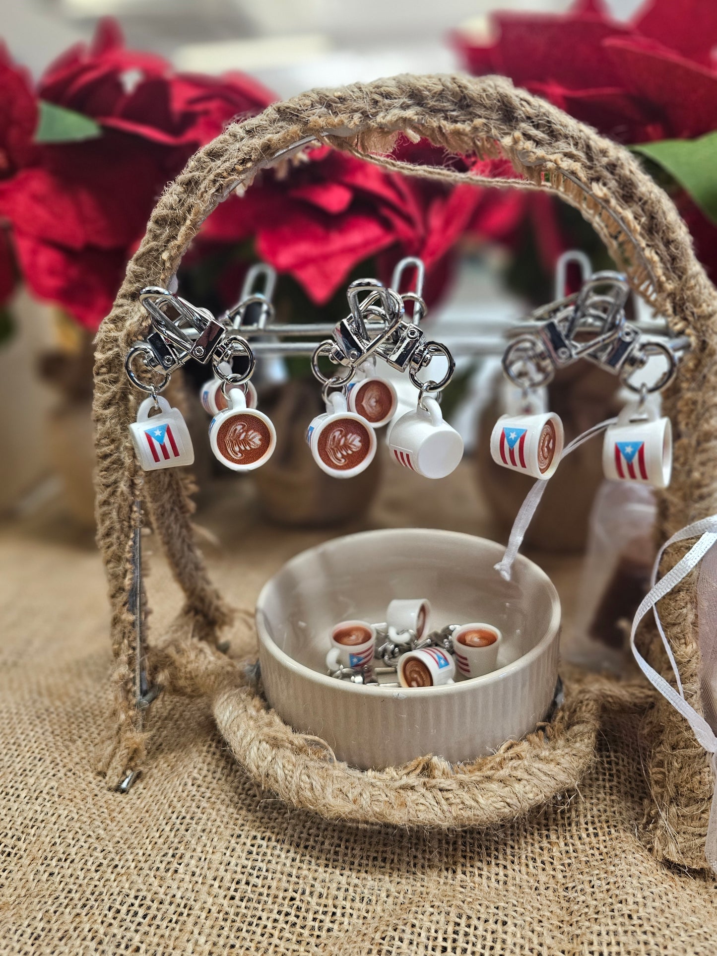 Llavero Tacita de Café – Puerto Rico 🇵🇷